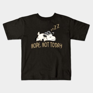 Funny lazy Goat Kids T-Shirt